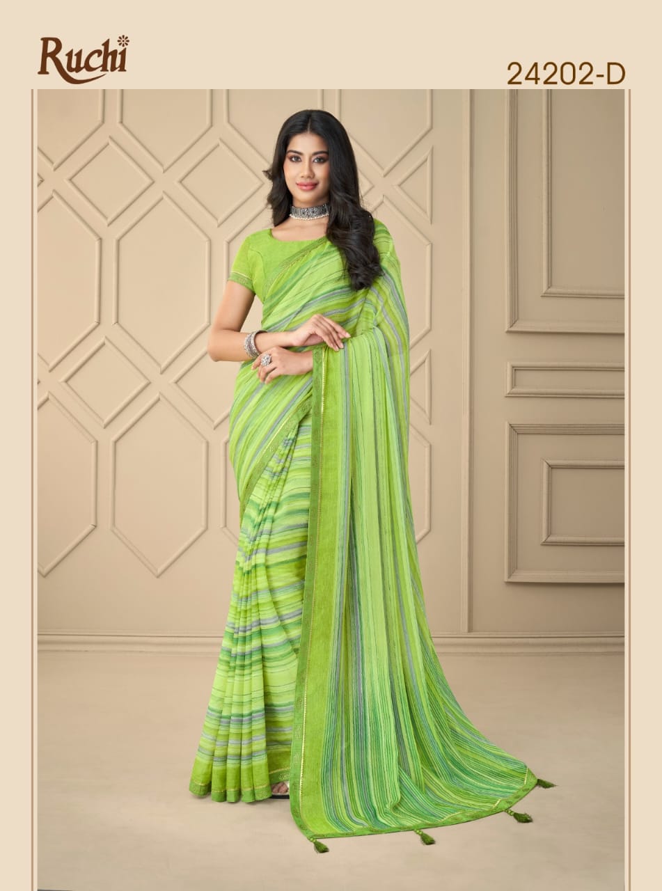 Vanilla By Ruchi Chiffon Saree Catalog